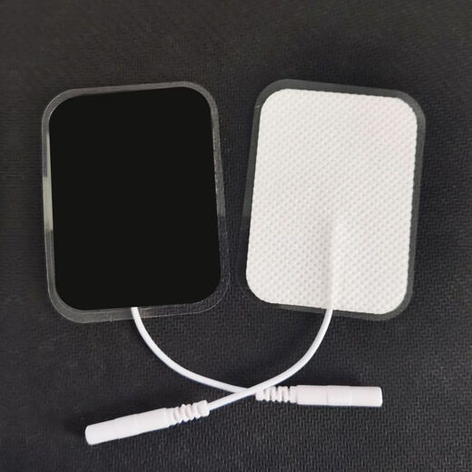 Medizinischer Silikonelektrodenblech-Stiftstifttyp Elektrodenblatt Leitfähige Gel Selbstklebend mittlerer und niedriger Frequenz Physiotherapie-Instrument Massage Patch Silikonverstärkung [gute Qualität] 695 bis 10 Stücke
