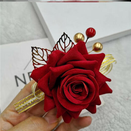 Wedding mother-in-law's head flower Mother-in-law's flower head flower wedding headband wedding mother-in-law's head flower red head flower wedding mother's clip