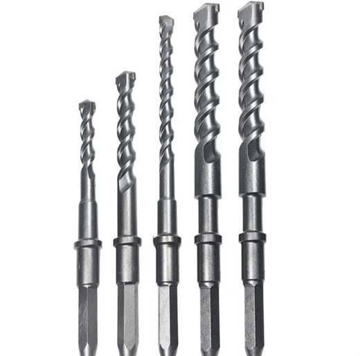 
XMSJ ground long hexagonal shank drill bit Hitachi 38E electric hammer drill bit impact drill bit 38X electric hammer suitable for light gray Long hexagonal 12200