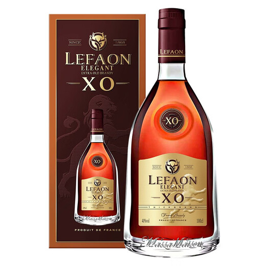 Lifeng Französisch importierte ausländische Weinlegende XO Brandy 40 Grad Spirited Wine 1000ml Geschenkbox