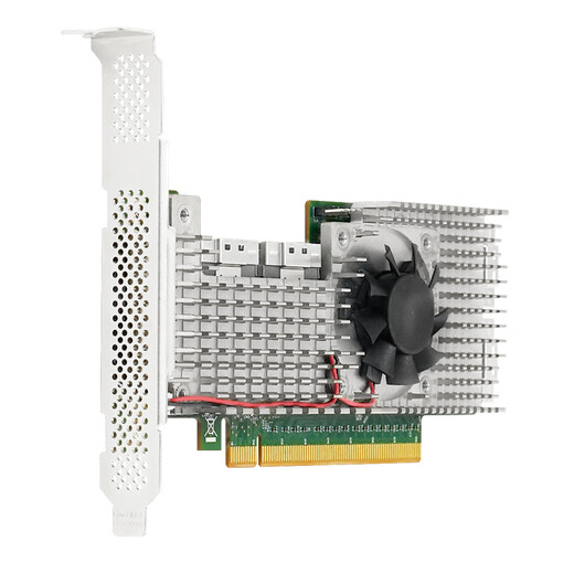 Tarjeta de expansión LINKREALPCIe 4.0 x16 a tarjeta gráfica adaptadora de disco duro U.2 de 8654 8I NVMe integrada de 4 puertos PEX88048 sin dividir para expandir la GPU