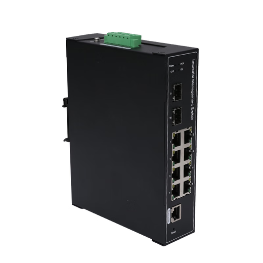 aopre (Opere Internet) industrial-grade managed Gigabit 2 optical 4 electrical 8 electrical 12 electrical 16 electrical POE ring switch lightning protection rail installation Gigabit 2 optical 100 megabit 8 electrical (D828GFS-SFP) not equipped with power supply