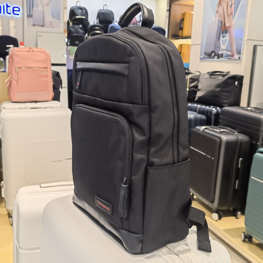 新秀丽（Samsonite）15吋电脑双肩包超轻背包书包通勤差旅664663黑色官方正品 679x09002