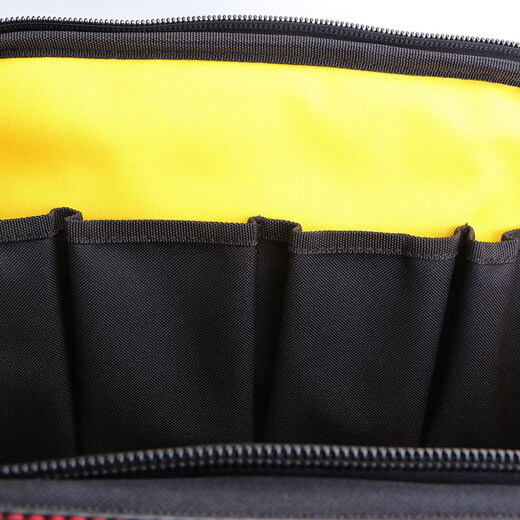Stanley (STANLEY) FatMax tool bag storage bag portable shoulder bag multi-functional thickened canvas bag property maintenance electrician bag hard bottom double-open tool bag 17 inches FMST517180