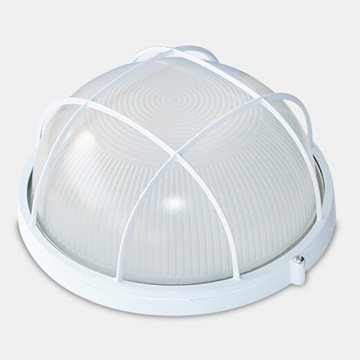 LED防爆灯防水防潮灯耐高温三防灯卫生间阳台仓库厂房灯罩户外灯 全铝中椭 不带灯泡