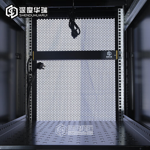 Deep Huarui Cabinet 27U Server Network Equipment Dicked Model und 10A8-Bit PDU Power Monitoring Switch Networktür WA-6627 600*600*1400 27U