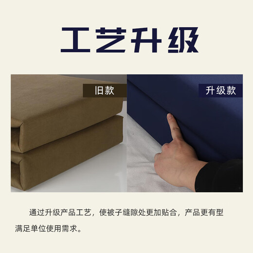 柳伊（Liuei） 宿舍内务成型被火焰蓝定型被子单人棉被豆腐块内务模型被军绿色 19新款火焰蓝【固定装箱发货】 内务定型被三折/手感真实无添加