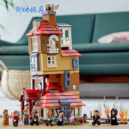 乐高哈利波特75980陋居攻击对角巷天文塔海格小屋拼装积木玩具礼 韦斯莱-陋居攻击【1098pcs】