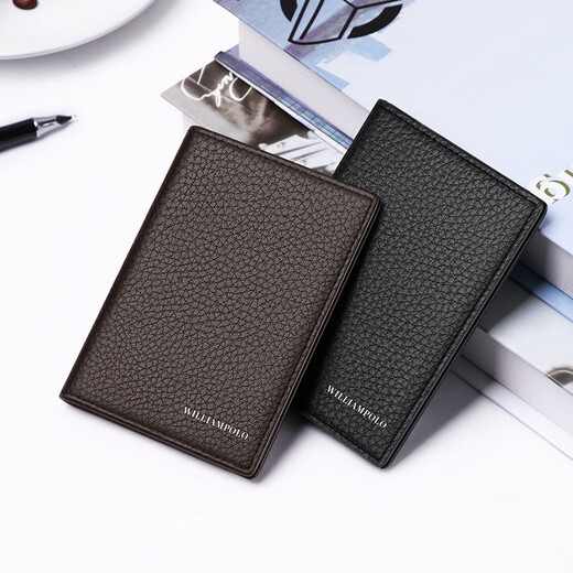 Empereur Paul Polo Ultra-Thin Mini Carte Sac Men de permis de portefeuille Vertical pour hommes Vertical Men Trad Clip Carte de carte Banque de permis de conducteur de portefeuille Men