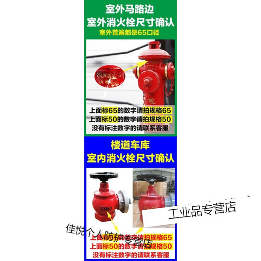 Outdoor fire hydrant accessories copper connector fire hydrant connector plug side cover tooth buckle water outlet cover accessories 100/ SN65 fire hydrant