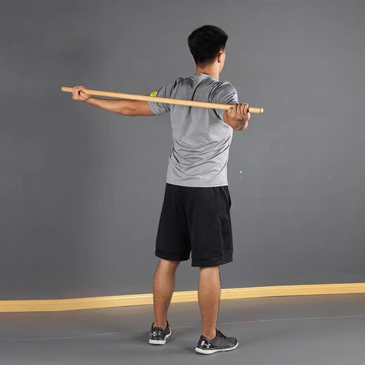 Vinoa yoga Pilates training equipment evaluation stick spine stick fitness stick rehabilitation wooden stick body stick 1.2 meters thick 2.3 cm paulownia wood 1 meter long