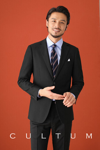 CULTUM anti-wrinkle, iron-free, easy-care black large size suit for men, professional business formal wear, high-end wedding suit, version A, black single suit 54