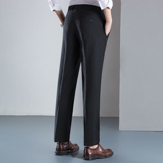 Pantalon décontracté Romon For Men Four Seasons, pas de pantalon d'affaires en fer et en rides pour hommes, confortable à jambes droites et pantalon pour hommes respirant LM71J201