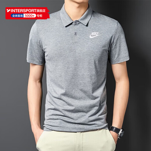 Nike (Nike) футболка мужская 25 весенняя новая спортивная одежда для фитнеса Тренировка модная повседневная дышащая рубашка поло с короткими рукавами FN3895-063/показывать фотографии для 5 [Yuan] M (170/88A)