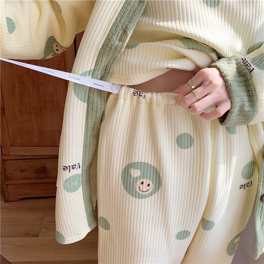 爱茵慕西月子服秋冬三件套孕妇睡衣纯空气棉夹层产妇产后9-12月份哺乳睡衣 ASY831三件套 L码 (推荐体重100-120斤左右)