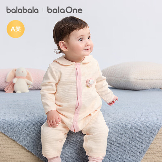 巴拉巴拉balaOne婴儿连体衣宝宝爬爬服哈衣2025可爱时尚萌趣208325133204