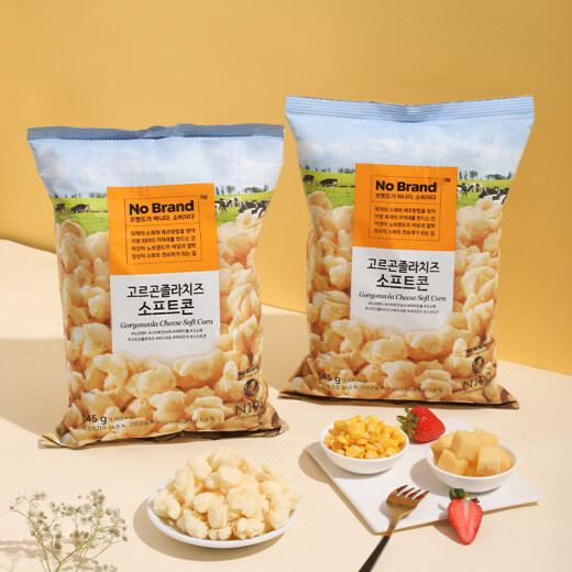 No Brand诺倍得玉米卷 芝士味 145g 韩国进口网红爆米花休闲零食