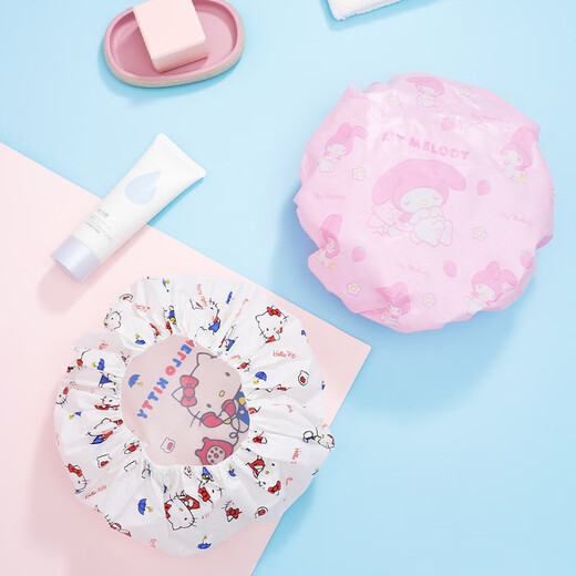 MINISO Sanrio waterproof cartoon shower cap waterproof shower cap baked oil shower cap travel portable (3 pieces)