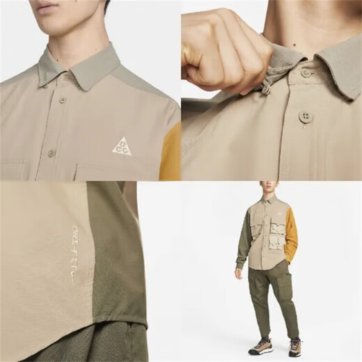 耐克（NIKE）LAB X ACG 男子户外机能多口袋翻领工装衬衫 DN3937-247 DB1014-087 S