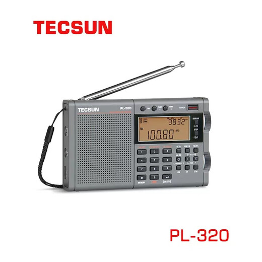 Tecsun PL-320 digital demodulation multi-band radio global band standard DSP lithium battery rechargeable timer switch standard + charger