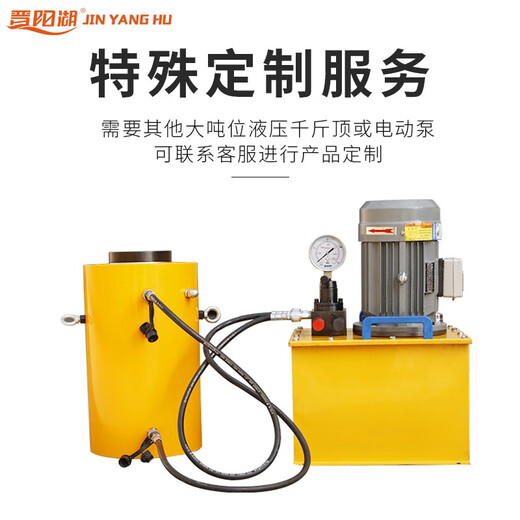 XMSJ电动液压千斤顶QF型双作用油压DYG12350吨分体同步大吨位油泵起重 1000吨行程200顶头