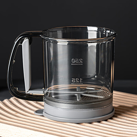 Onlycook flour sieve hand-pressed semi-automatic flour sieve upgraded 40 mesh double layer filter with cover baking gadget