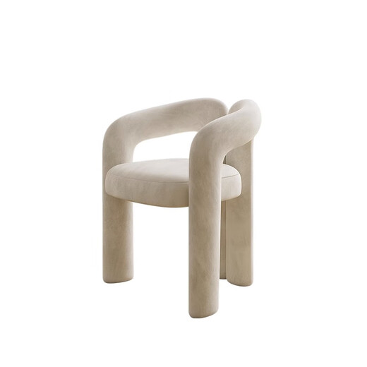 Yiyan internet celebrity makeup chair backrest designer bedroom cream style dressing table stool simple girl light luxury high-end home off-white single chair