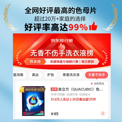 Quancube Color Absorbing Tablets Set 174 Tablets (162 Color Absorbing Tablets + 12 Laundry Tablets) Anti-Staining Laundry Paper Super Concentrated Cleaning