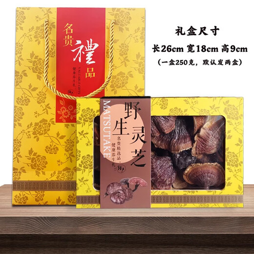 元族纯野生灵芝西藏正品干货林芝赤芝金边非孢子粉片礼盒装整枝500g克 灵芝1斤+30年以上桑黄700克以上