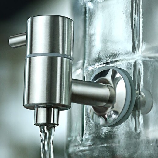 PAIPINLONG 304 stainless steel wine faucet, wine bottle, wine jar faucet, wine jar, tap, glass wine bottle faucet 12mm 304 stainless steel - silver (stainless steel filter)