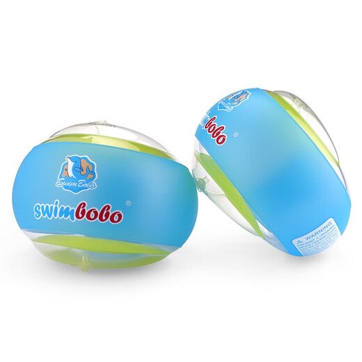 swimbobo儿童游泳手臂圈浮袖 游泳装备蓝色独立多气囊水袖漂BO1200S