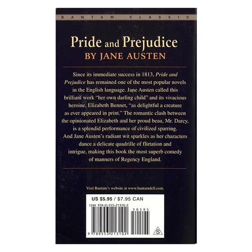 傲慢与偏见 英文原版 Pride and Prejudice 简奥斯汀 经典文学名著 搭理智与情感 爱玛 劝导 简爱 弘书阁英语文库十大经典之一