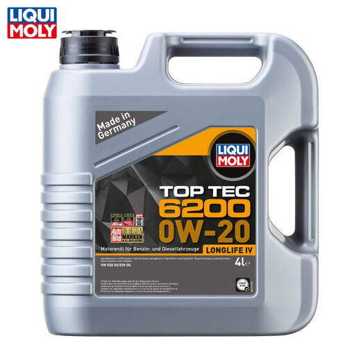 LIQUI MOLY Deutsch importiertes Motoröl Top-Technologie 6200 Synthetiköl 0W-20 passend für Volkswagen Audi 20788 0W-20 4L