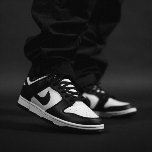 耐克（NIKE）【潮】Dunk Low板鞋男士新款黑白熊猫低帮运动耐磨防滑透气休闲鞋 DD1391-100 复古熊猫 42.5