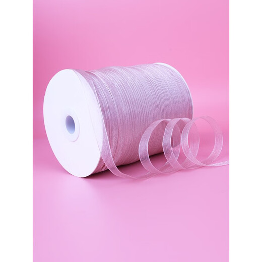 
1cm summer hook hat ribbon transparent snow yarn belt chiffon hook sun hat ribbon thread hand-woven DIY burgundy 1048#