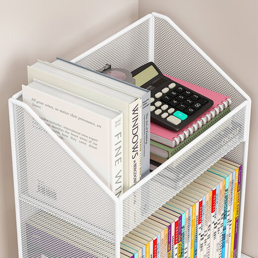 Yisijia Under Desk Storage Rack Bookside Desk File Storage Cabinet Desk Trolley Desk Bottom Desk Bookcase Removable Three-layer White Mobile Model Small Size