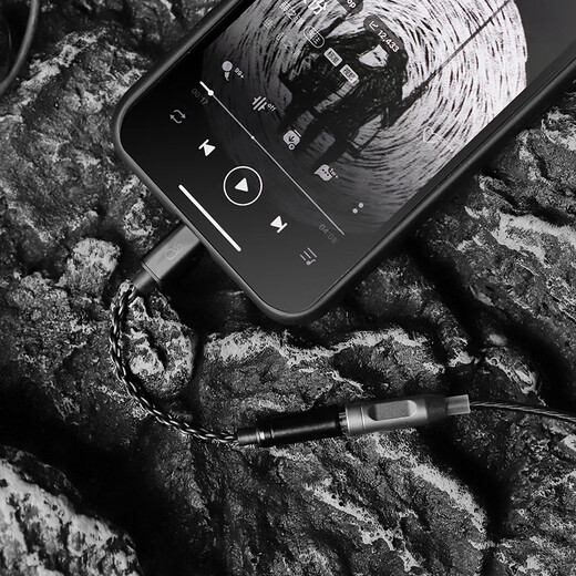 Shanling L5 3.5MM adapter cable typec/lightning mobile phone adapter decoding supports line control L5 silver type-c to 3.5 adapter