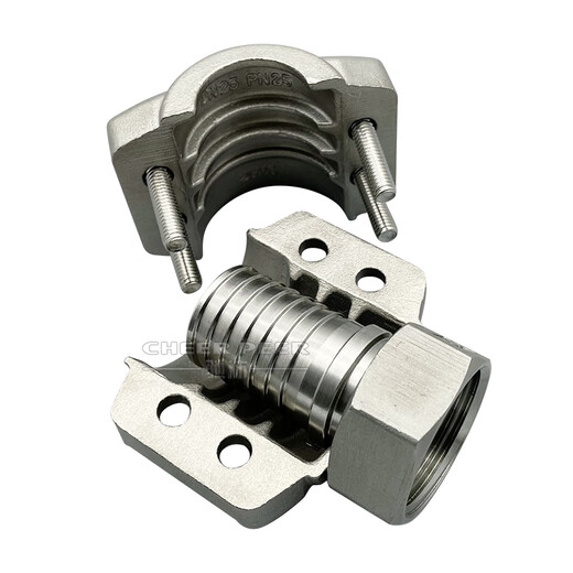 304 stainless steel inner wire pagoda movable joint EN14420 pipe clamping internal thread pivot tail tube horse gibi tower 4 inch DN100 inner tooth pagoda 304