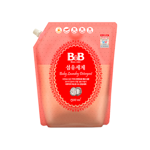 Boryeong (B&B) Infant Laundry Detergent Baby Special Bucket 1500ml + Bag 1300ml*6