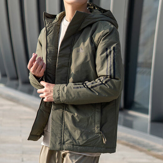 Ropa de algodón para hombres adidas para invierno nueva chaqueta con capucha con capucha a prueba de frío al aire libre en invierno