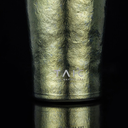 TAIC Titanium Pure Titanium Beer Cup Double-layer Vacuum Water Cup Titanium Cup Juice Cup Milk Cup Coffee Cup Hercules Cup Ultra-light High-end Gift Cup Streamer Gold