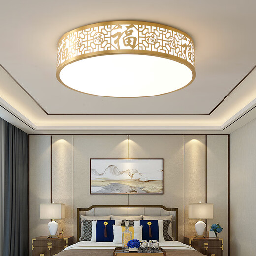Er Yangyus neue chinesische Deckenlampe Chinesische Chinesische Kreative Fuzi-Eingangsbalkon runden LED-Schlafzimmer Lampe 1W YML-5012-300