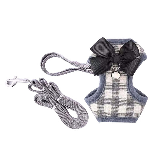 Gasco pet cat rope harness cat walking rope anti-breakaway cat chain cat traction rope adjustable with bell S size