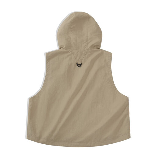 Madden Workwear Multi-pocket Hooded Vest Men's Jacket Sleeveless Outdoor Functional Wind Stacked Vest Vest Fishing Suit Khaki M