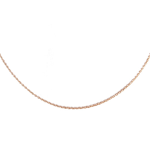 DL 1998 Fat Donglai same style 18k rose gold necklace, non-fading, hand-customized 18K rose gold ultra-fine plain chain O word 1.2 45cm (slightly fat clavicle chain)