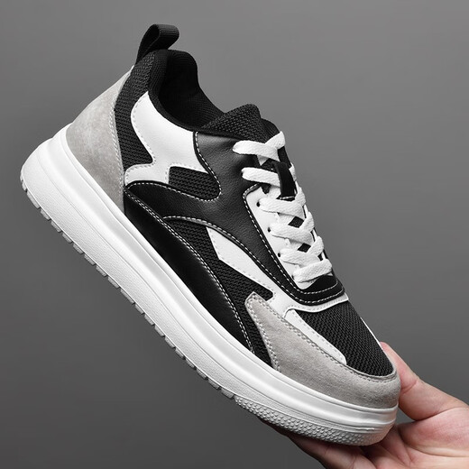 Liangxu summer height increasing men's shoes 10cm Korean style trendy sports invisible men's height increasing shoes 8cm white men's height increasing sneakers black 10cm 43