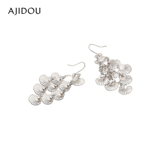 AJIDOU Ajidou earrings women's fashion holiday feng shui diamond offline counter same style geometric earrings earrings birthday gift to girlfriend