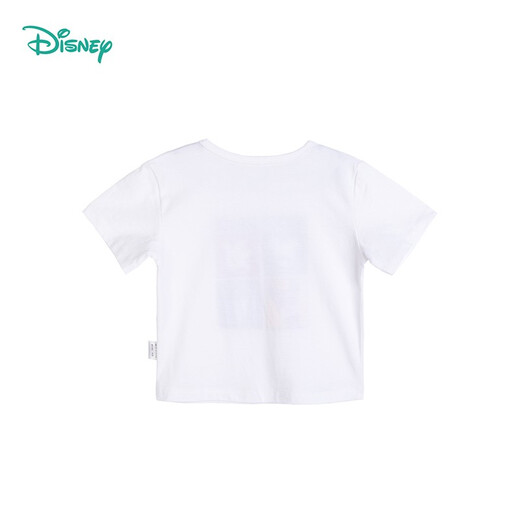 Disney children's short-sleeved T-shirt Disney baby round neck top Boy white Mickey 212S1502 7 years old/height 140cm