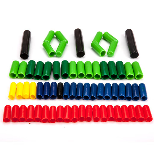 RUILIMA rubber sleeve thread protective sleeve steel pipe sleeve cap insulating cap rubber wire protective sleeve PVC cap rubber sheath black