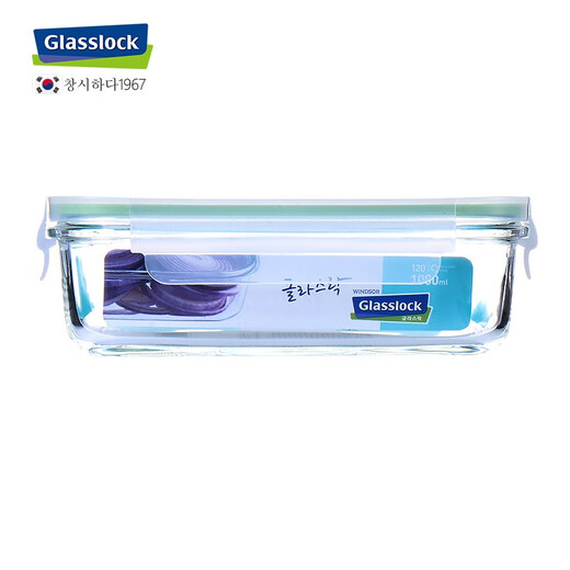 Shantou Lincun Glalok Koreanisch Temperiertes Glas Frischwachtbox Rechteckige Bento Box Dickeed Lunchbox Schüssel 695 ml